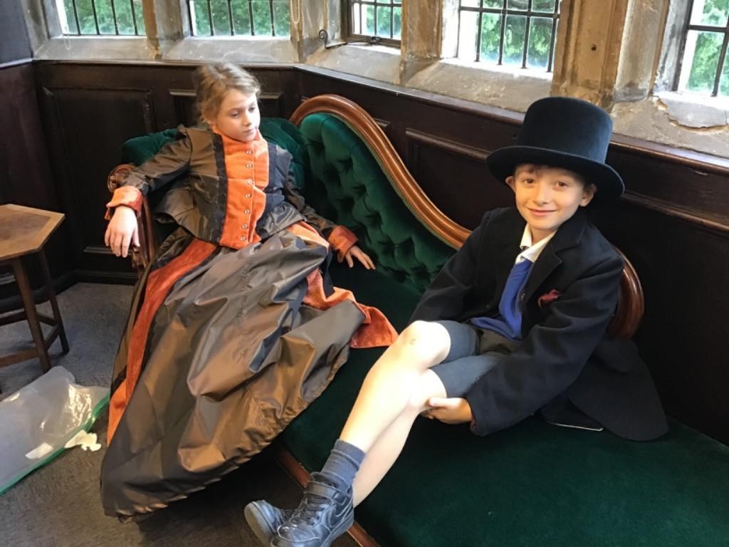Year 2 experiencing a Victorian way of life at St John's House.