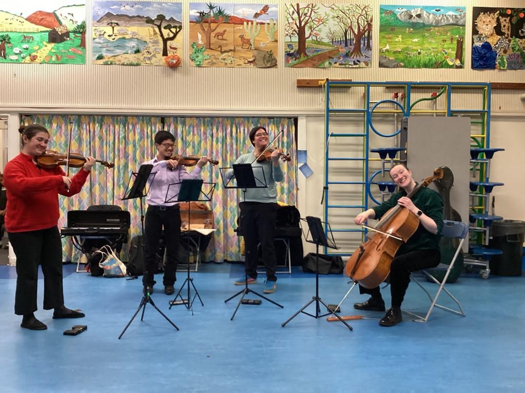 We were so lucky to have a visit from the Ethel String Quartet in January! With thanks to Leamington music for organising.