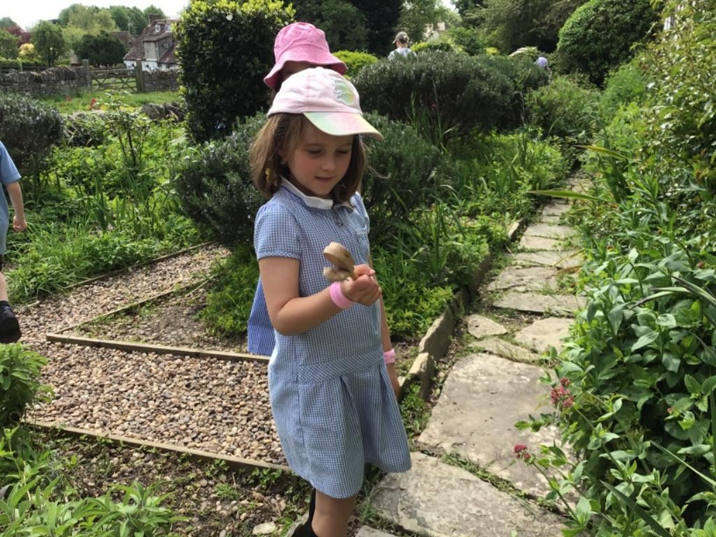 Year 1 exploring Mary Arden's Farm.