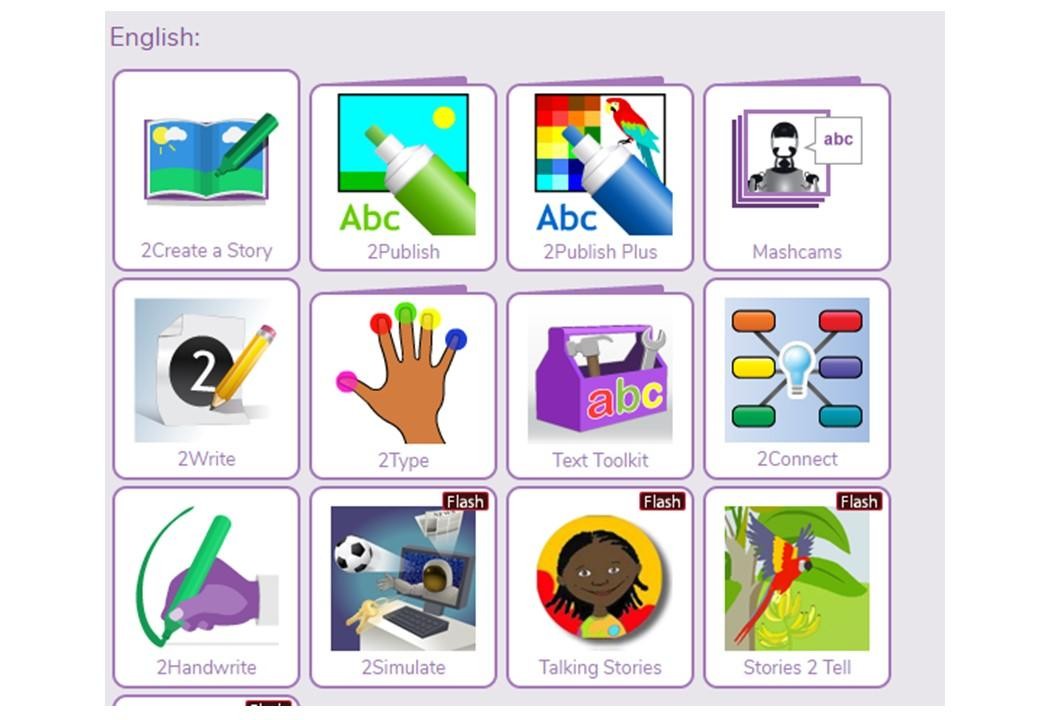 Purple mash English software