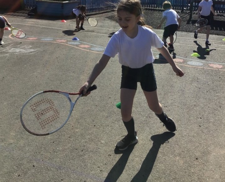Learning tennis