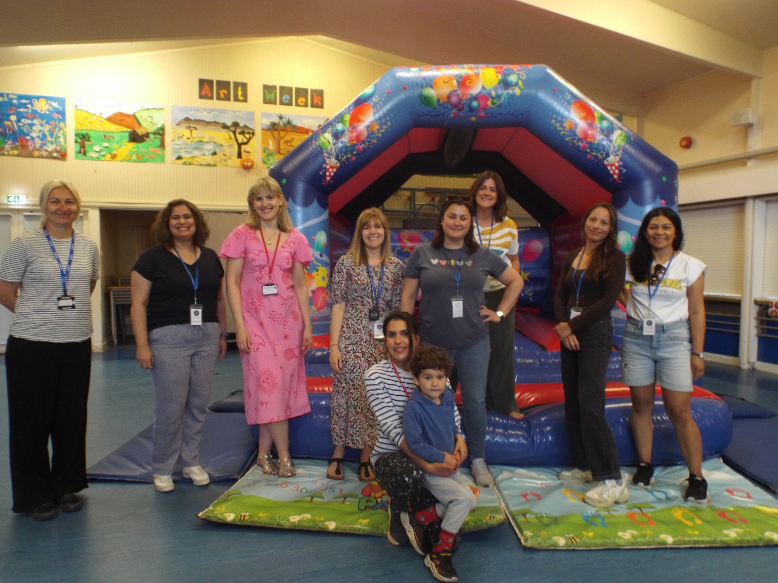 Bounce for Books PTA team