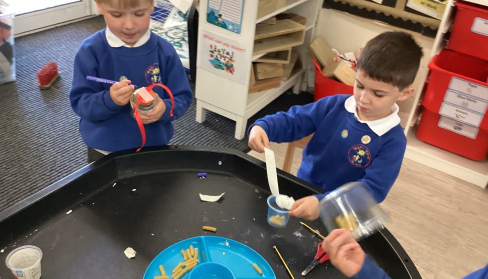 Sticking and filling then shaking to the beat!