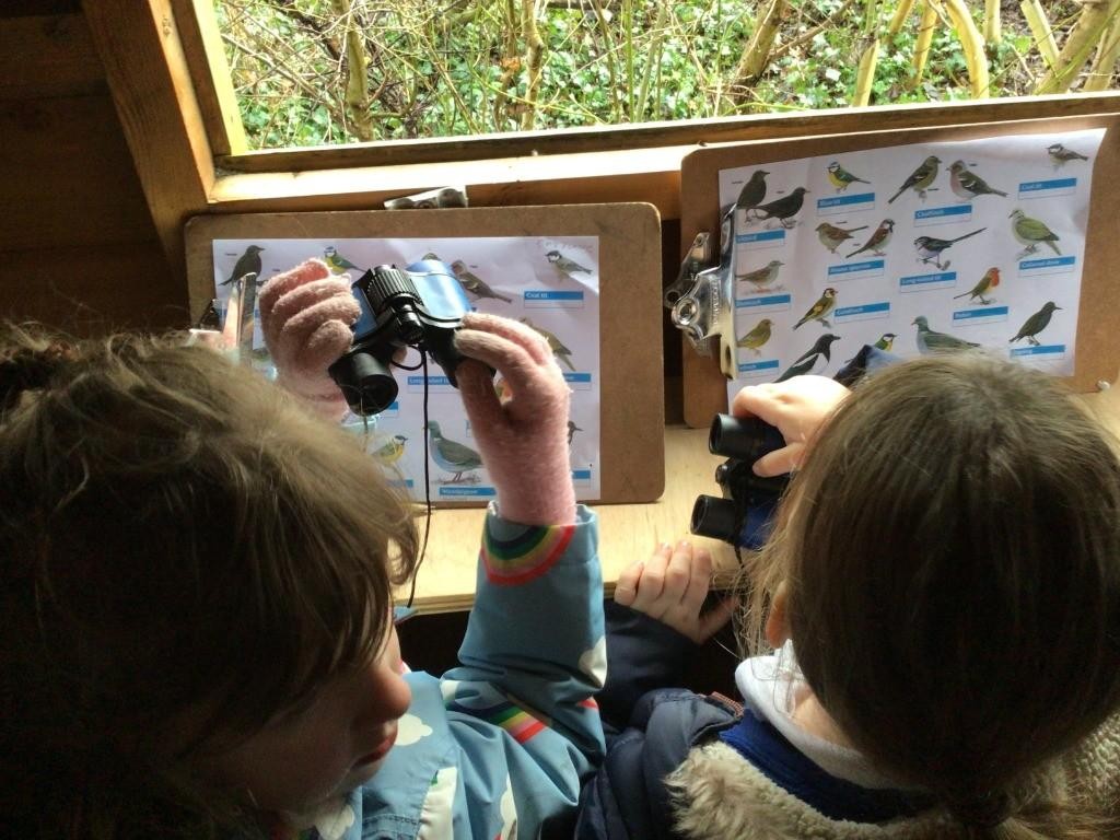Taking part in the RSPB's Big Schools' Birdwatch.