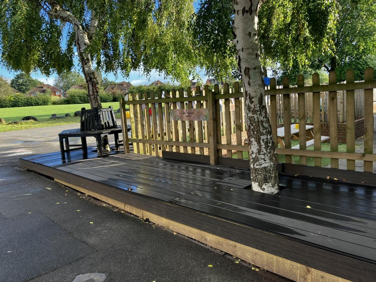 New decking area