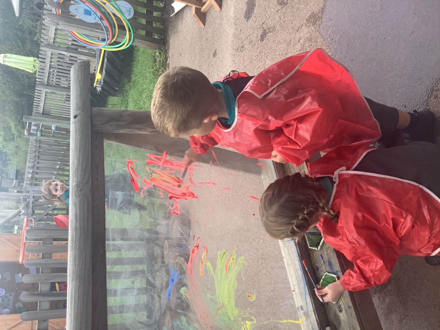 mark making with paint