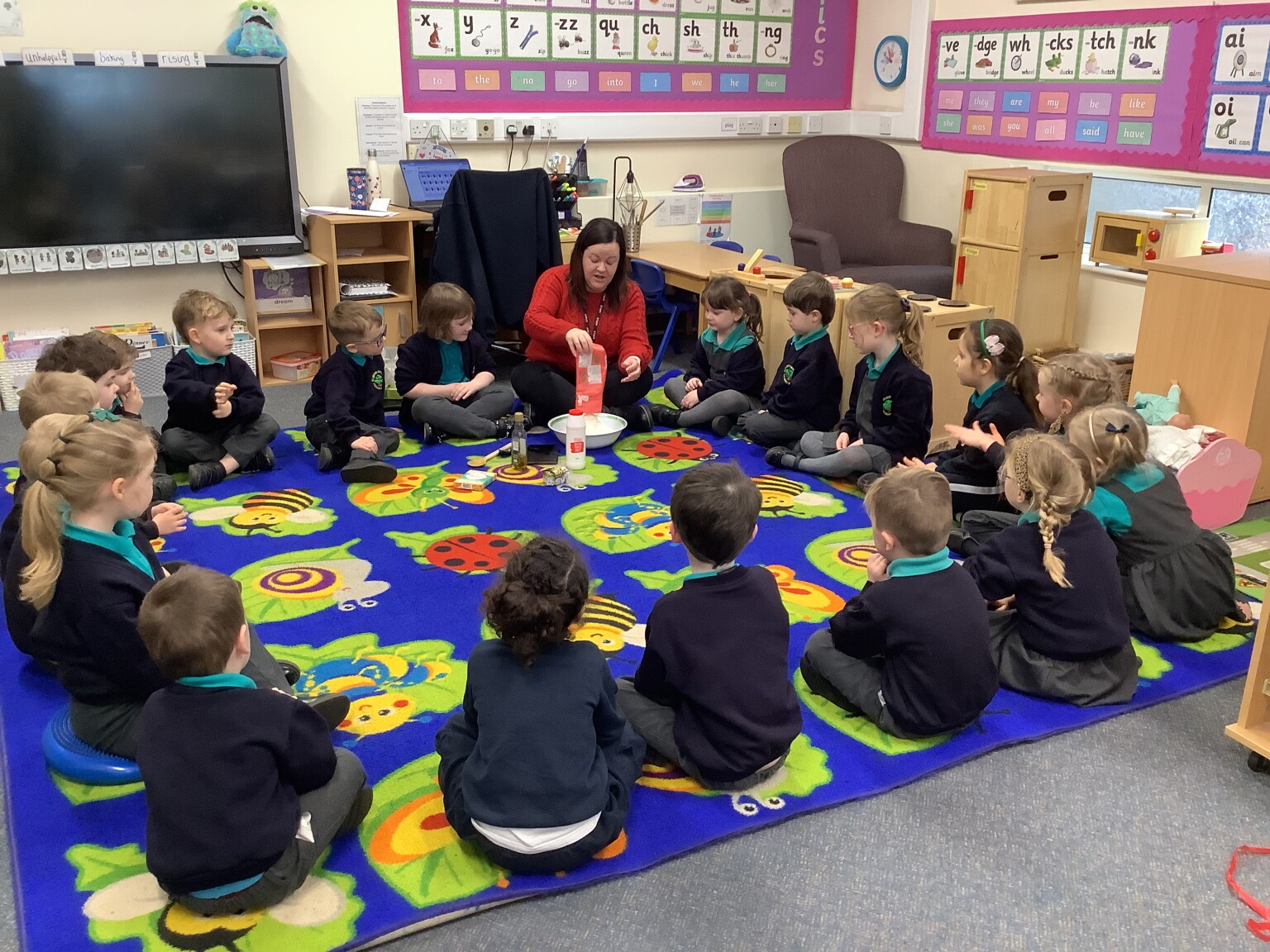 Whole class learning - bread making