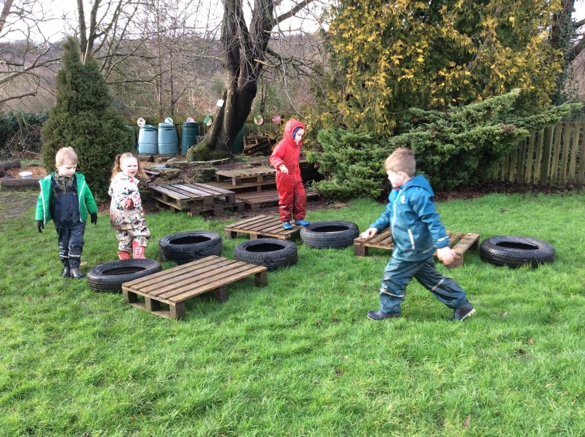 Great teamwork playing games.