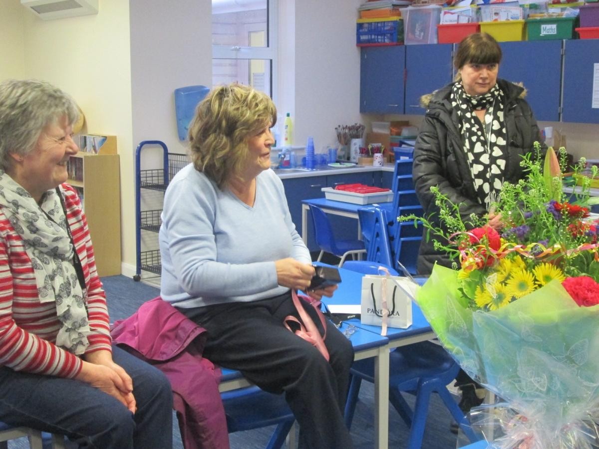 Respect - we celebrated the long service award (25yrs) of Mrs Pendry who serves us every day as a Mid-day supervisor
