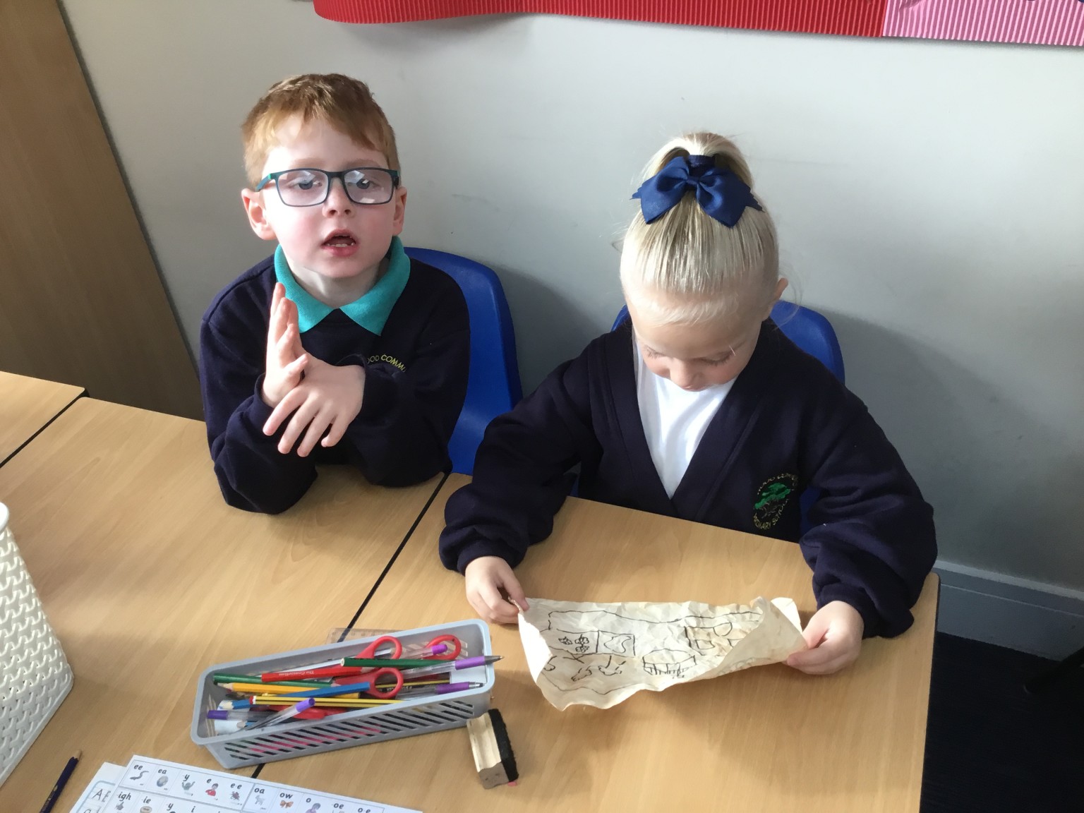 We found a treasure map that led to some pirate treasure!