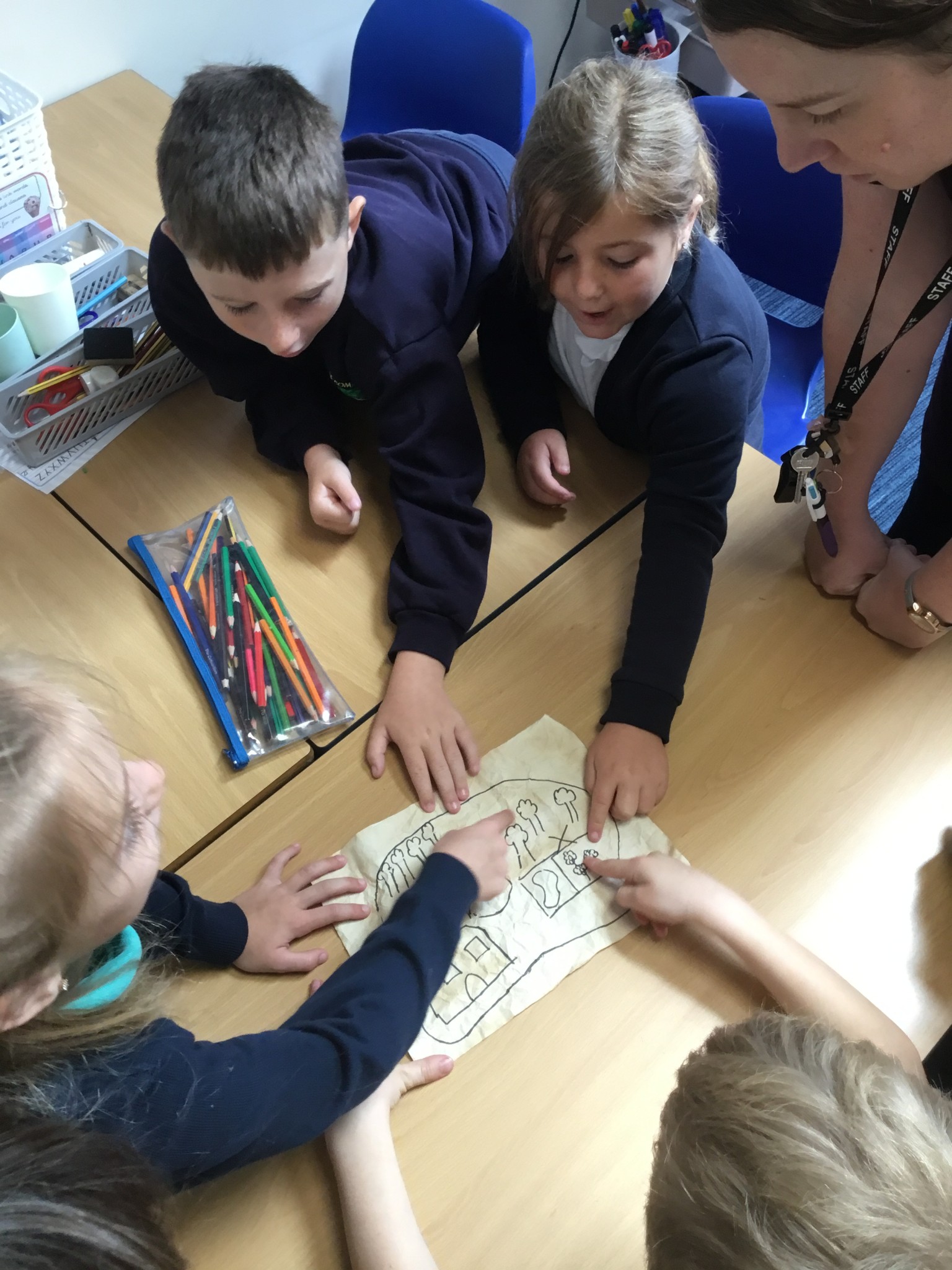 We found a treasure map that led to some pirate treasure!