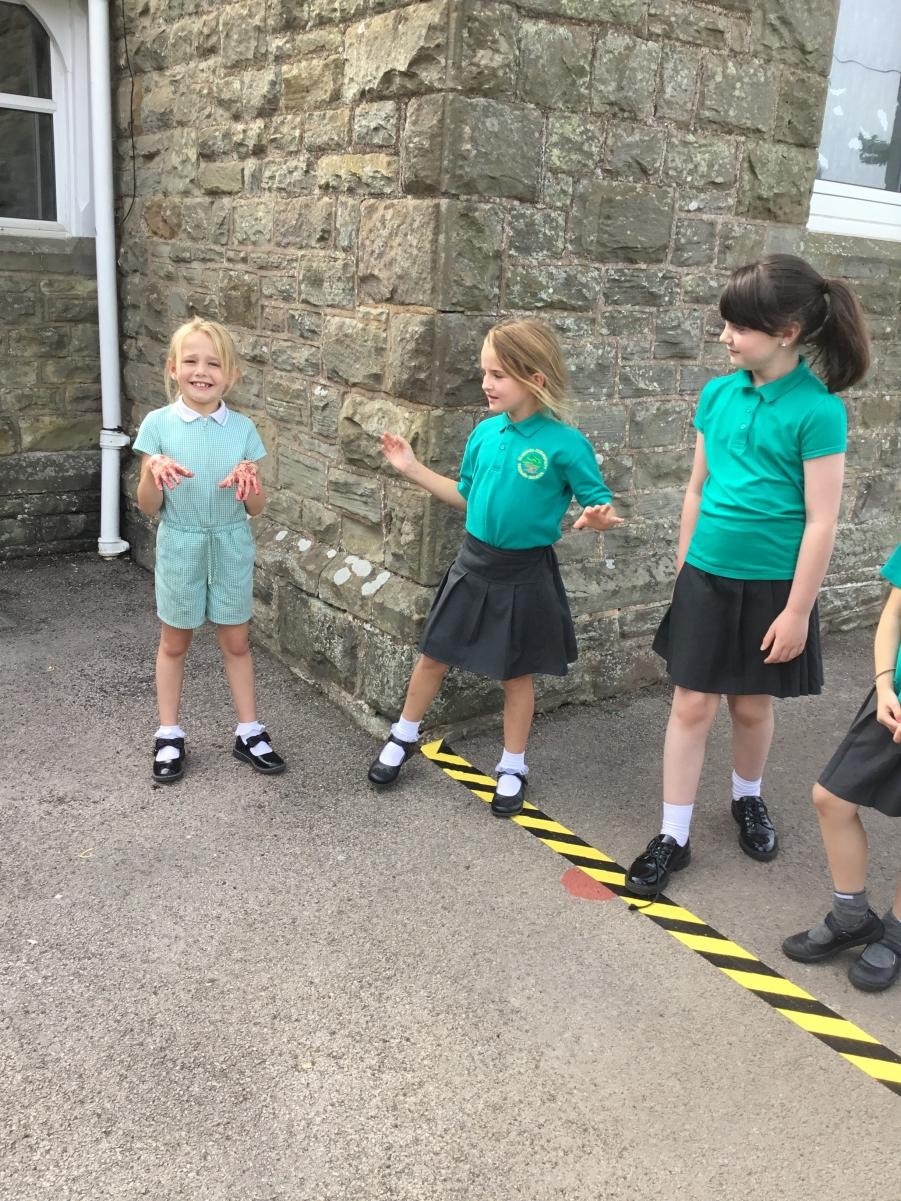 Respiratory hygiene - learning about how far germs are carried when you sneeze! 