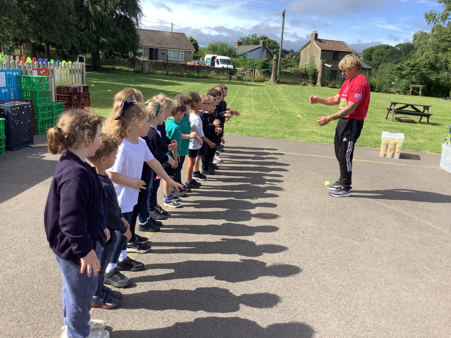 Whole class learning with a Tennis Coach
