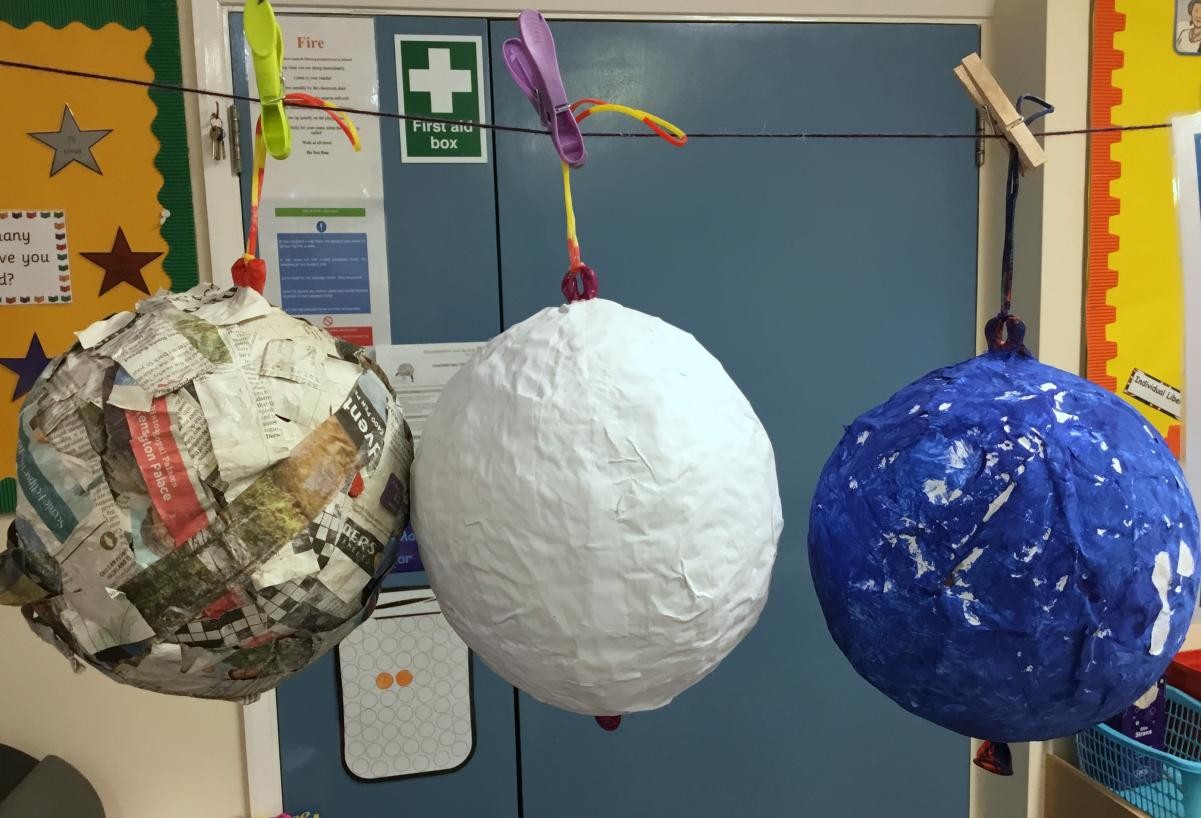 Papier-Mâché Sculpture 
Globes
- Chestnut