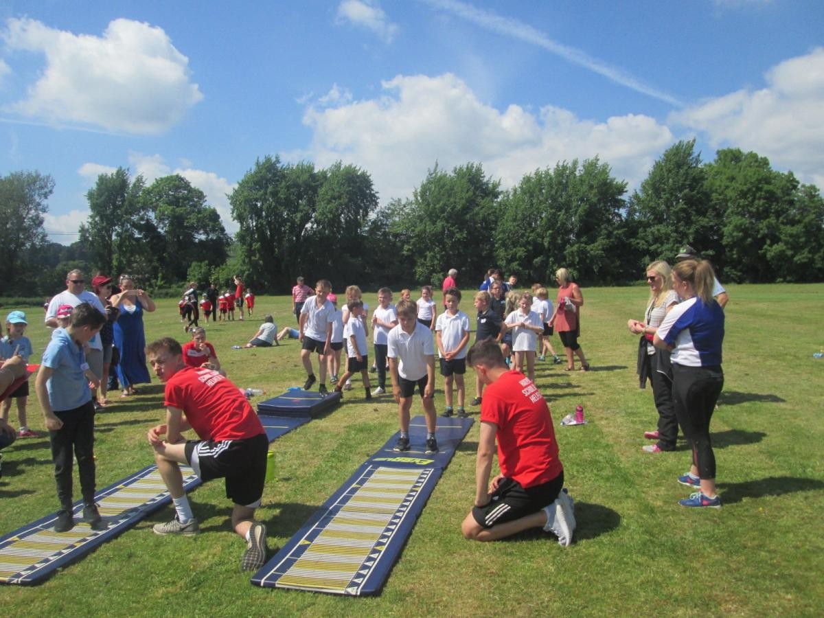 We took part in lots of sports events which helped us work together and also to meet children from other schools in our community
