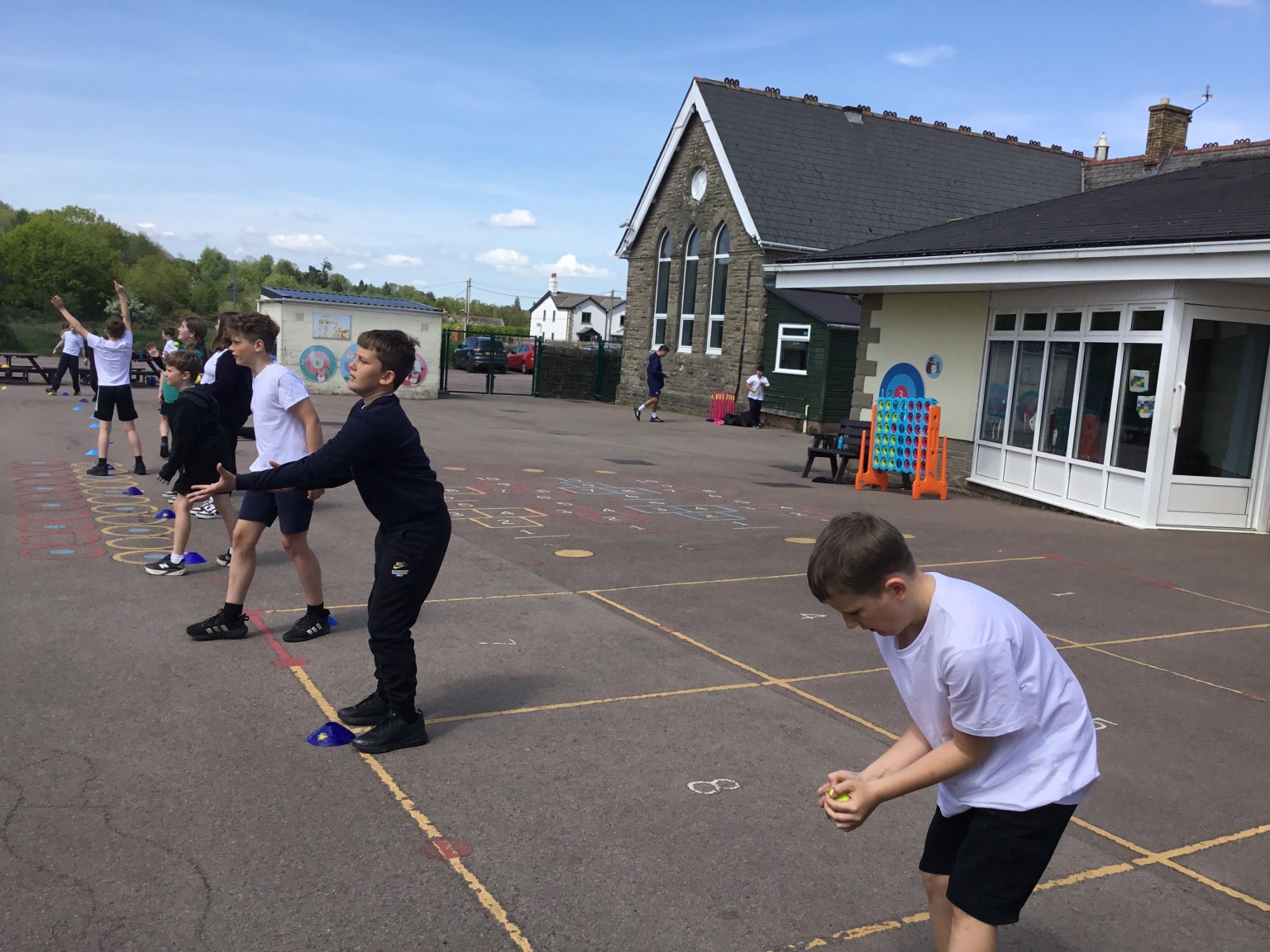 We have been lucky enough to receive coaching from a professional for our Cricket this term: delivering coaching on bat grip and playing stance;  types of hit; fielding skills such as the bookmark catch and the long barrier.