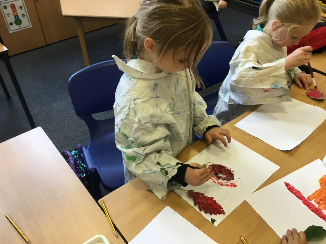 Using autumn colours to represent our natural world.