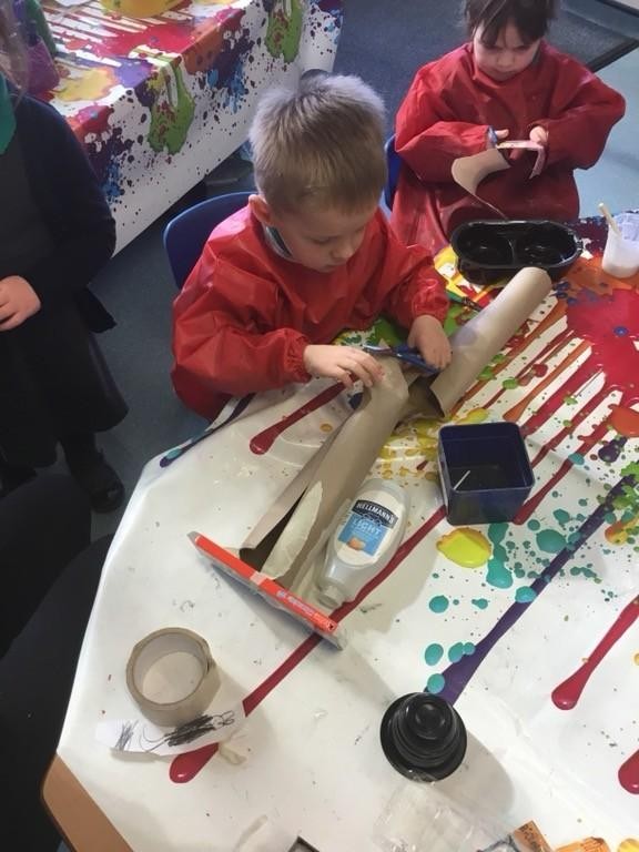 Junk-Modelling Sculpture 
Rockets
- Oak