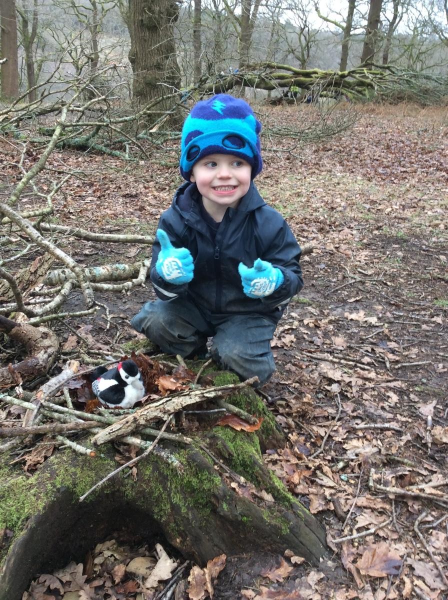 Making nests.