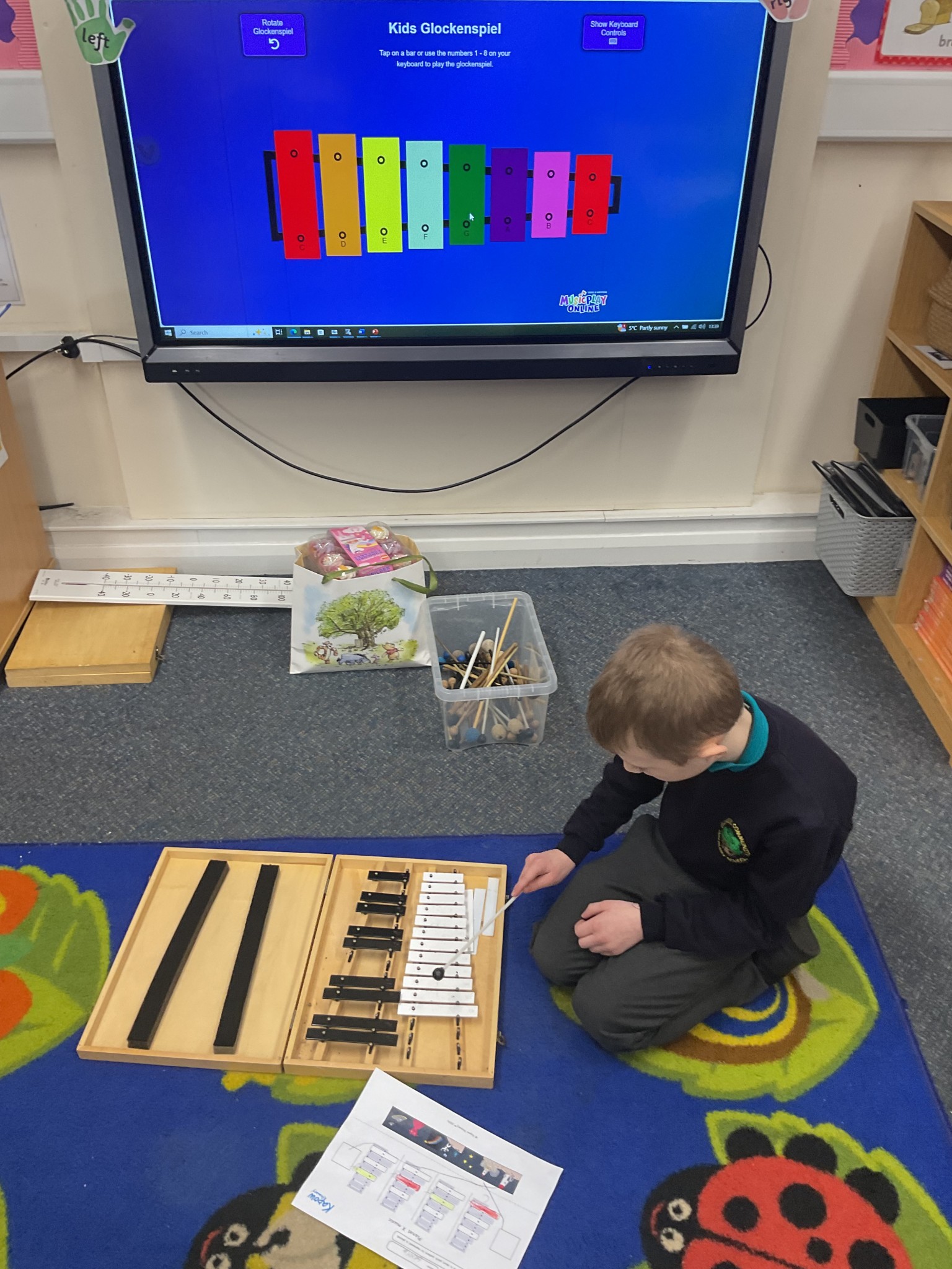 Music in Spring 1! Chestnut class enjoyed playing the glockenspiel!
