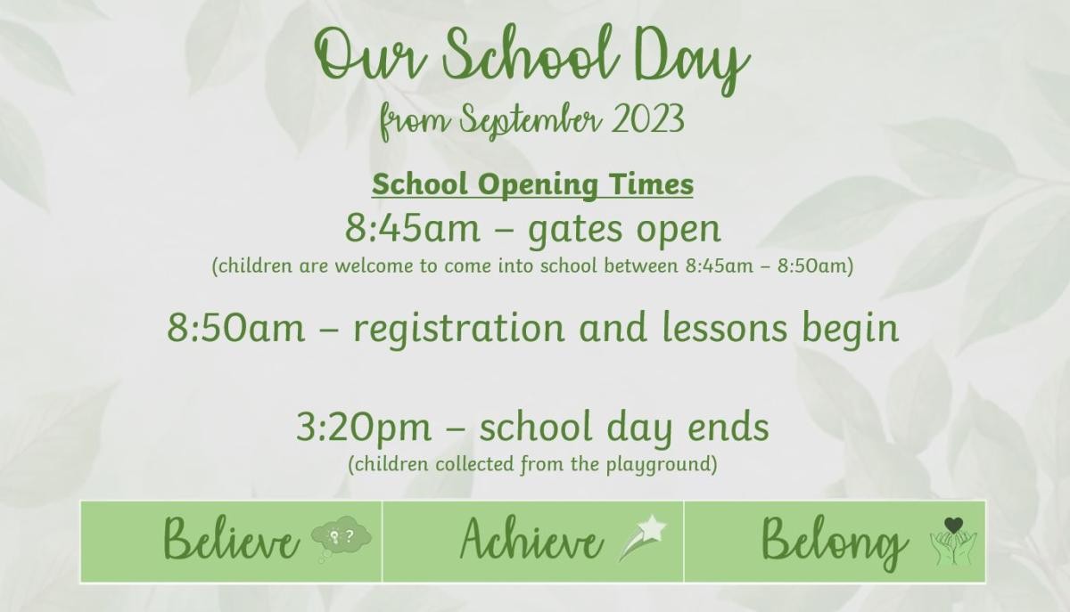School Day (from September 2023)