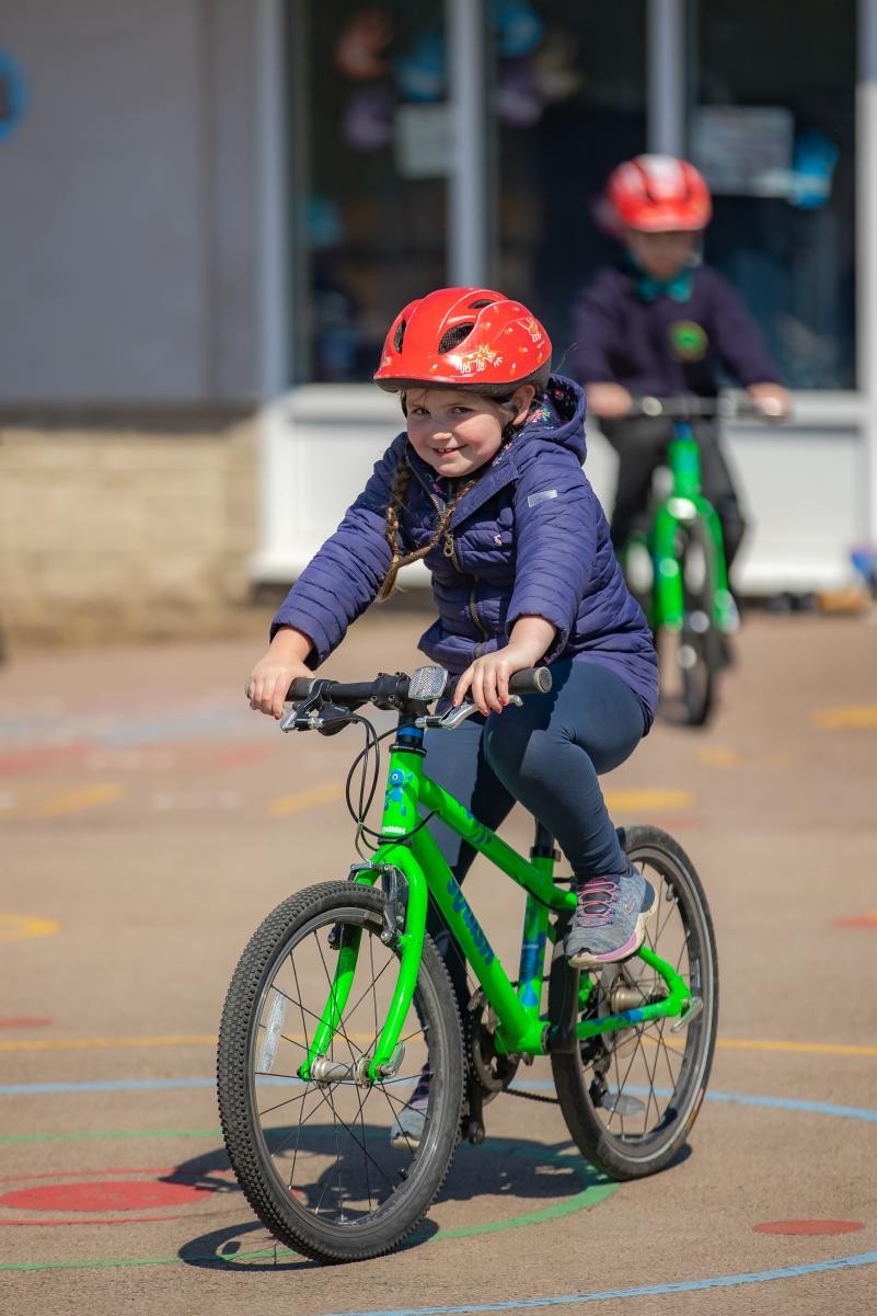 Learning to ride a bike safely