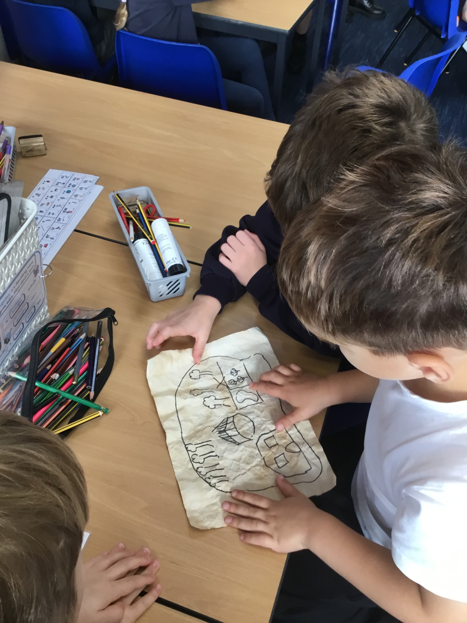 We found a treasure map that led to some pirate treasure!