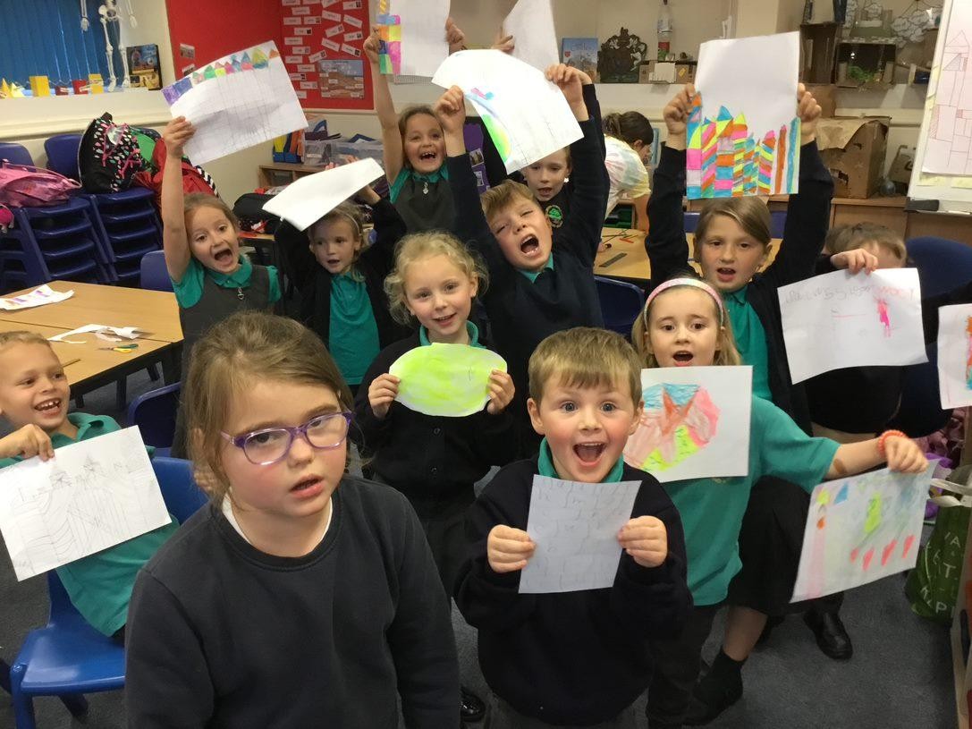 We were super proud of our Paul Klee inspired artwork!