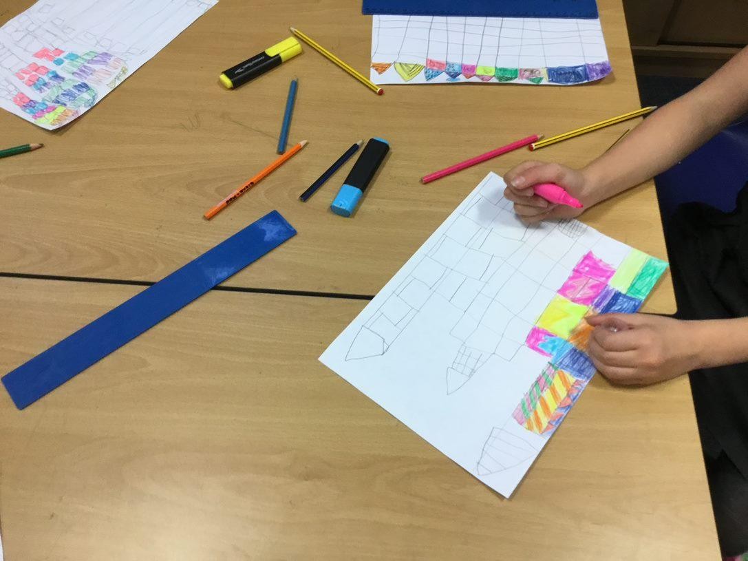 Inspired by our Year 1, 2 and 3 Autumn Term theme of 'Castles' and Artist called Paul Klee, the children created artwork of 'Castles and Sun'.