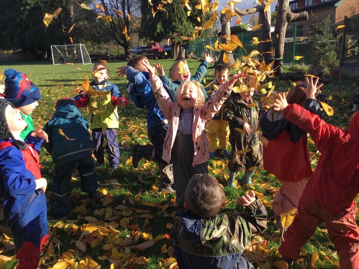 fun with AUTUMN LEAVES.