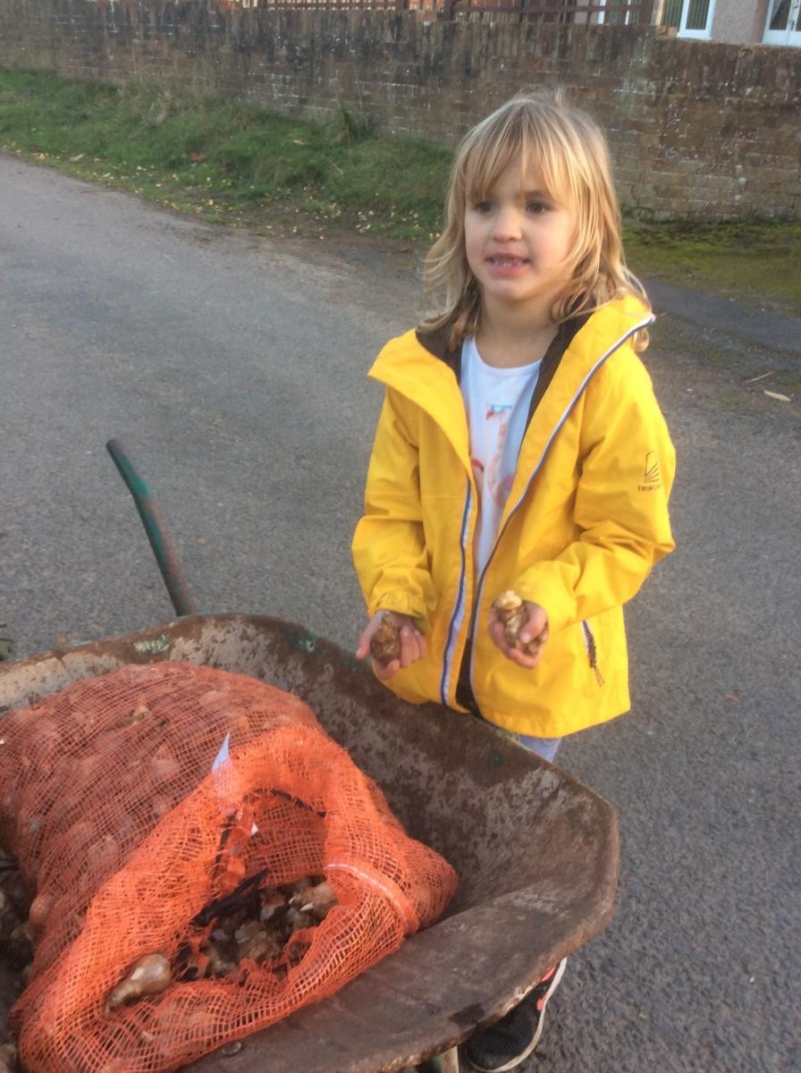 We try and look after the world and we know it is important to plant bulbs. 