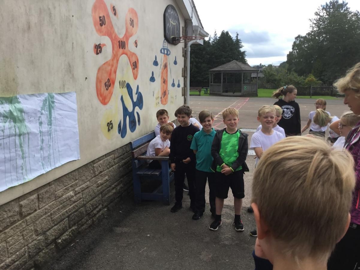 Respiratory hygiene - learning about how far germs are carried when you sneeze! 
