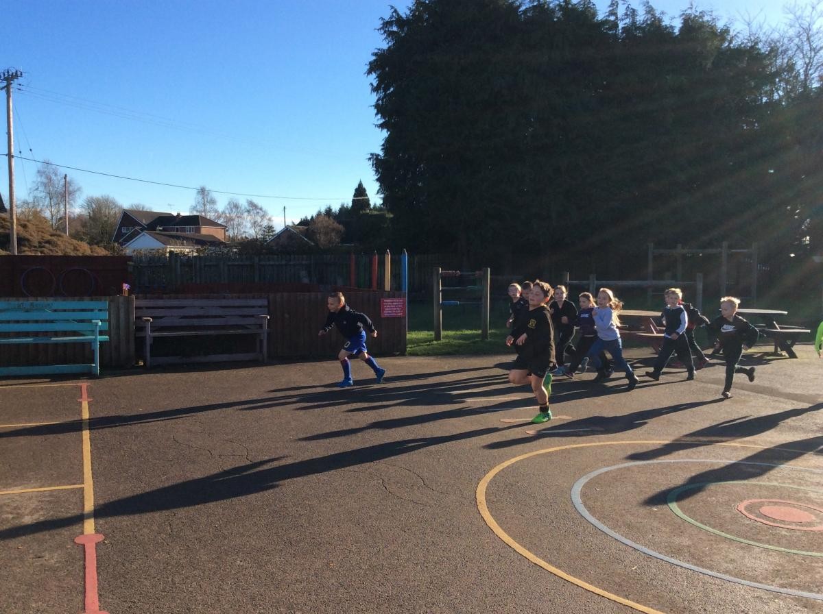 We love getting involved in the Daily Mile - sometimes as a class, sometimes as the whole school together