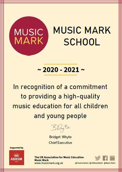 Music Mark Certificate