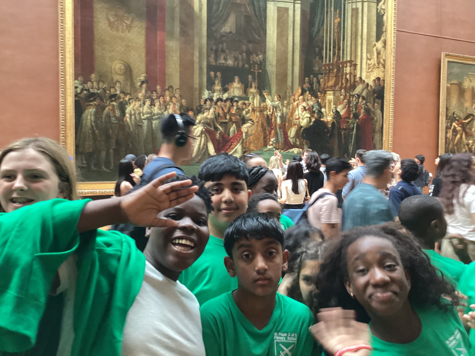 Y5 and Y6 children visiting key Paris landmarks on their international residential