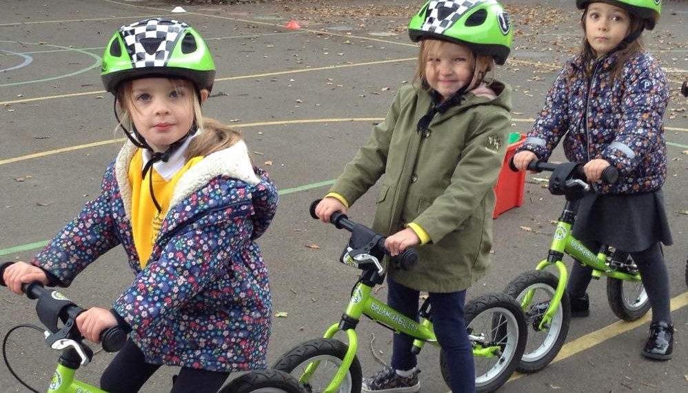 Riding bikes