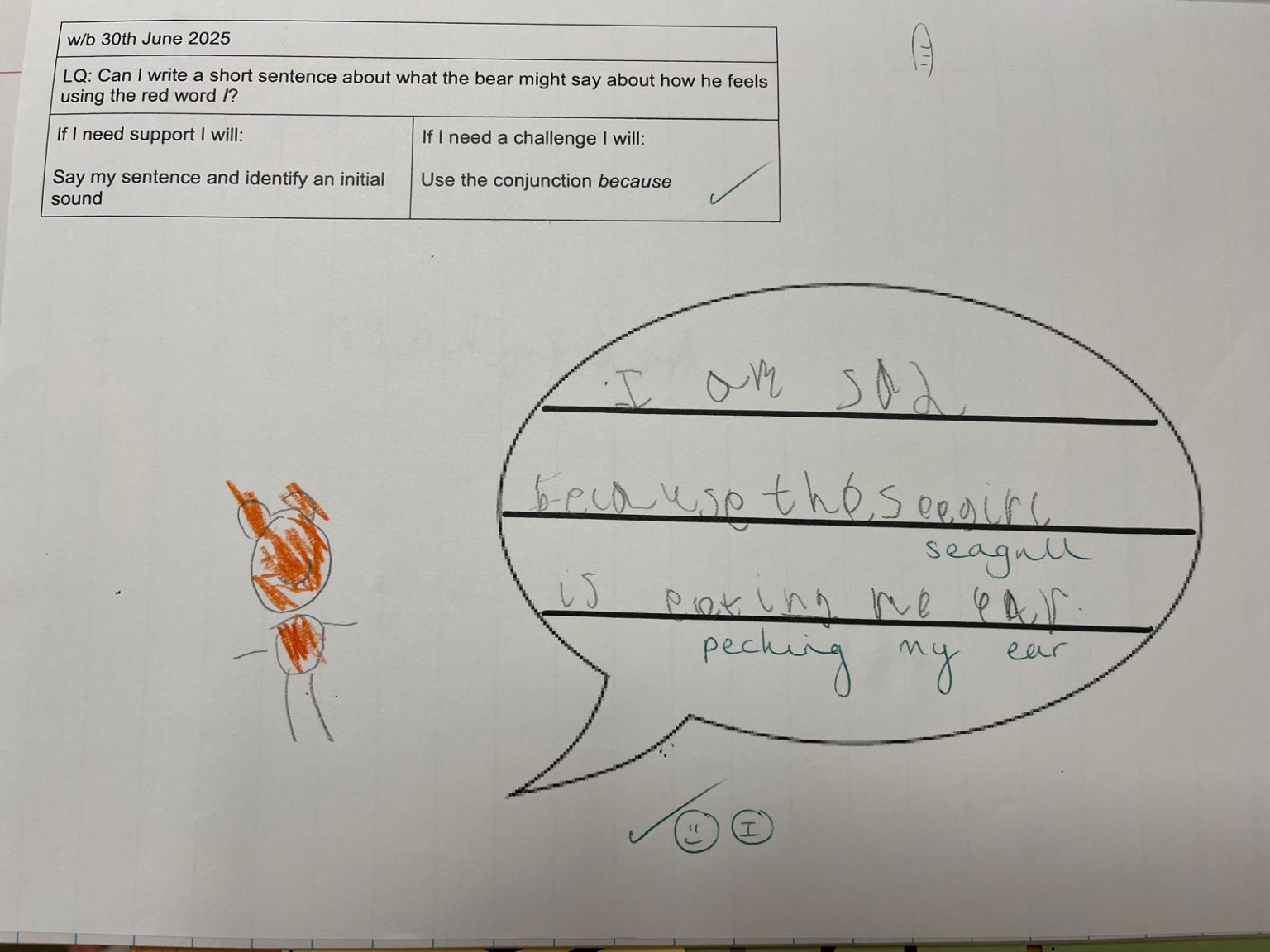 Reception Writing 