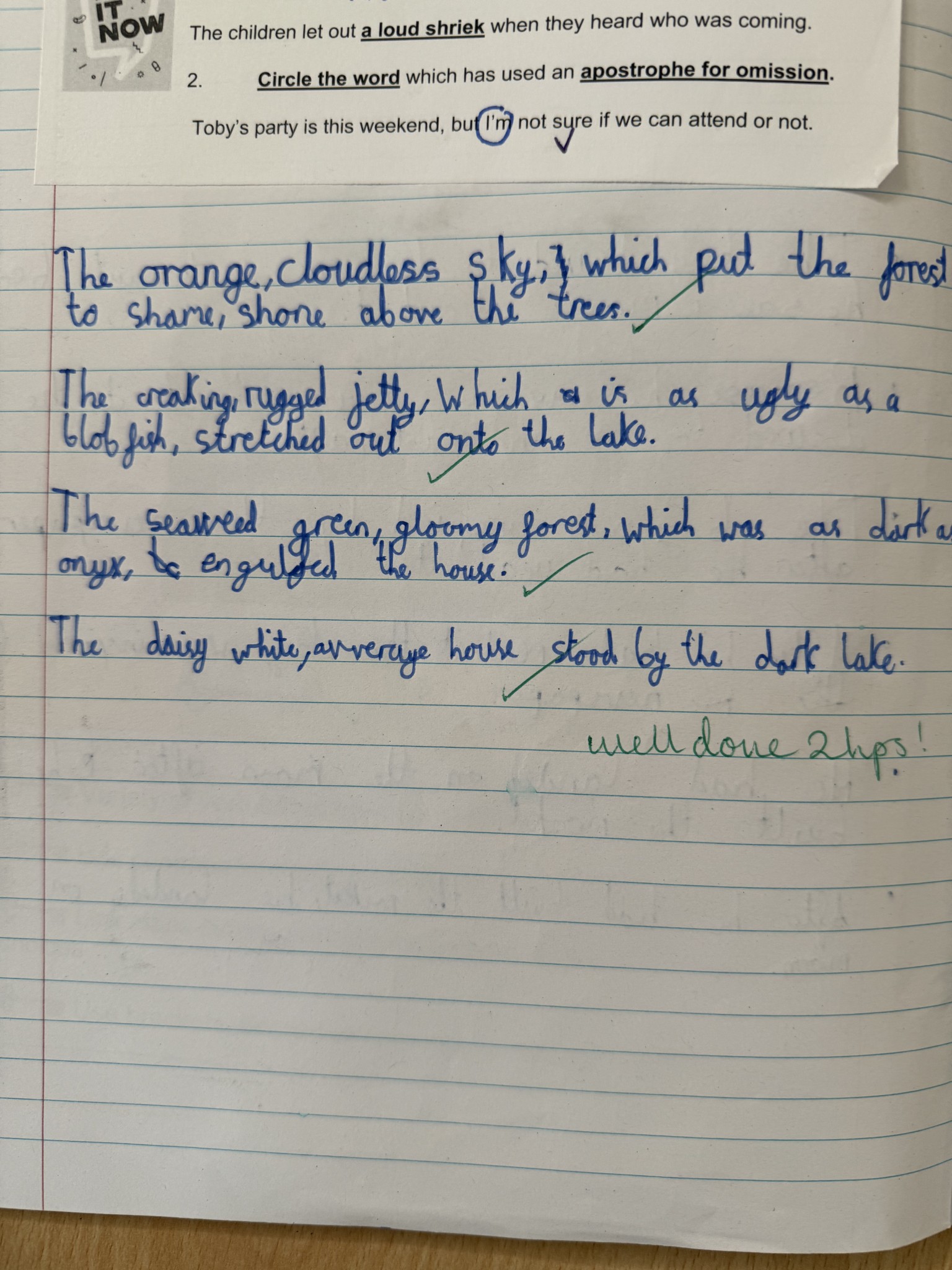 Y5 writing 