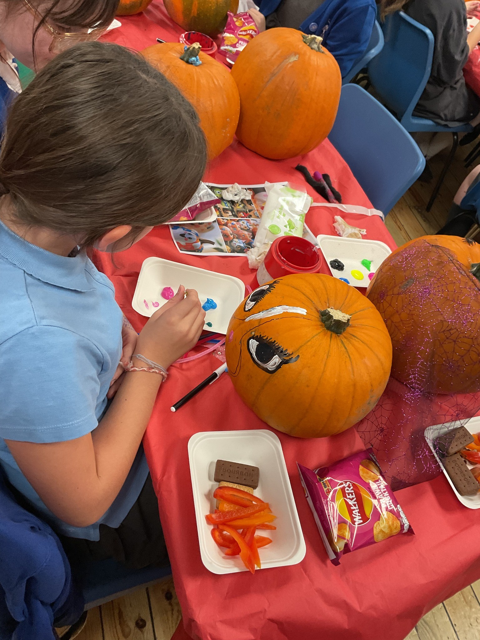 Pumpkin decorating 