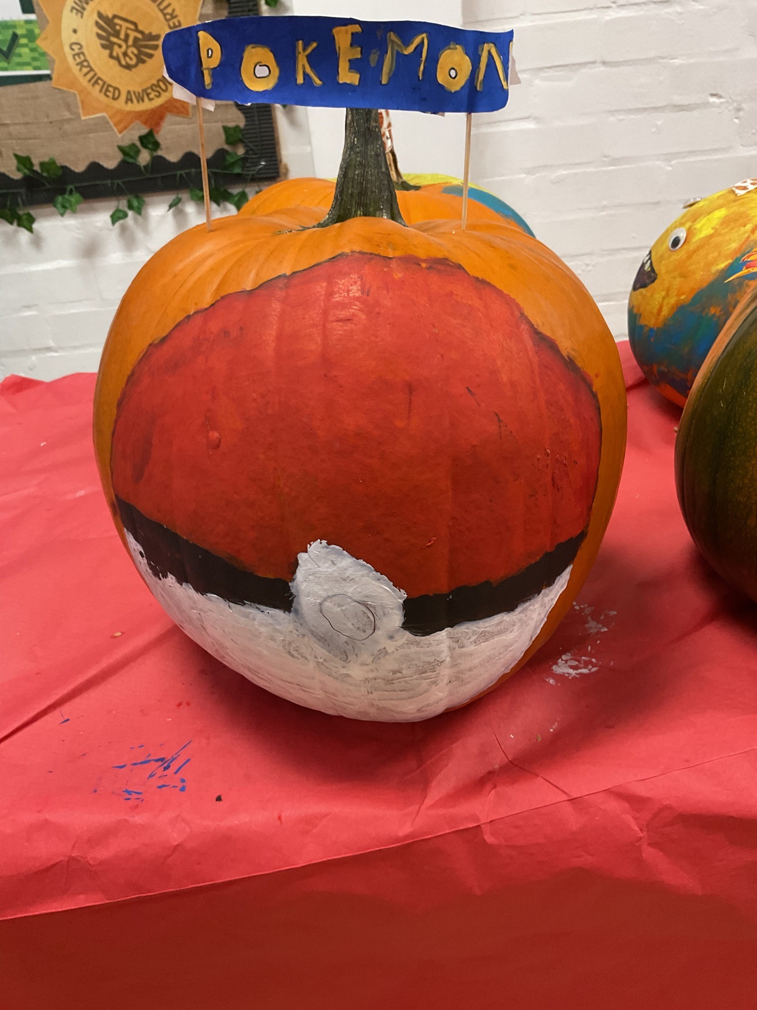 Pumpkin decorating 