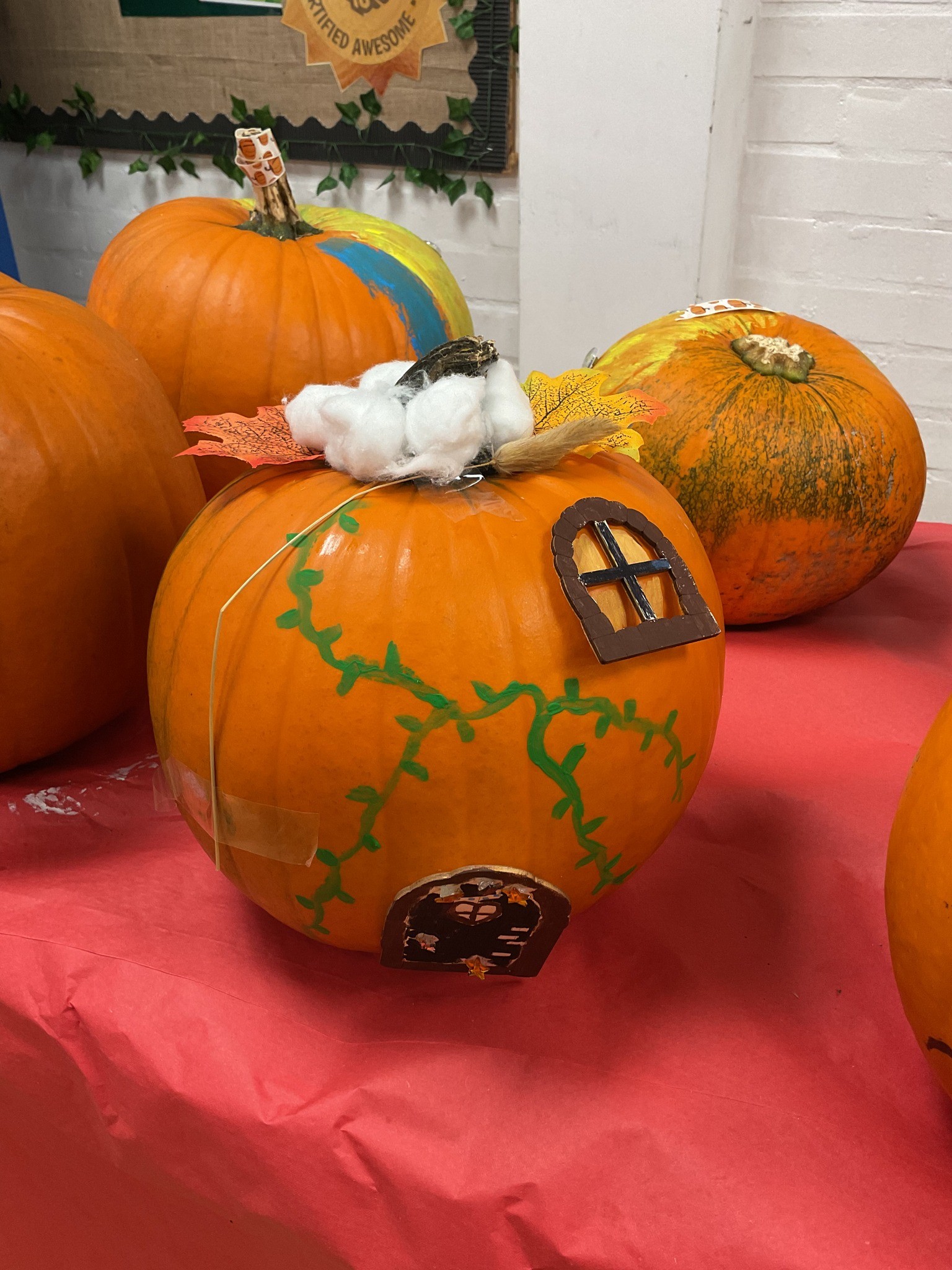 Pumpkin decorating 
