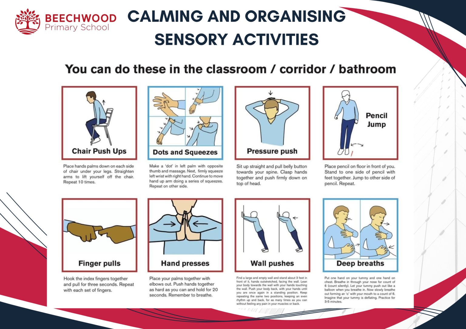 Calming and Organising