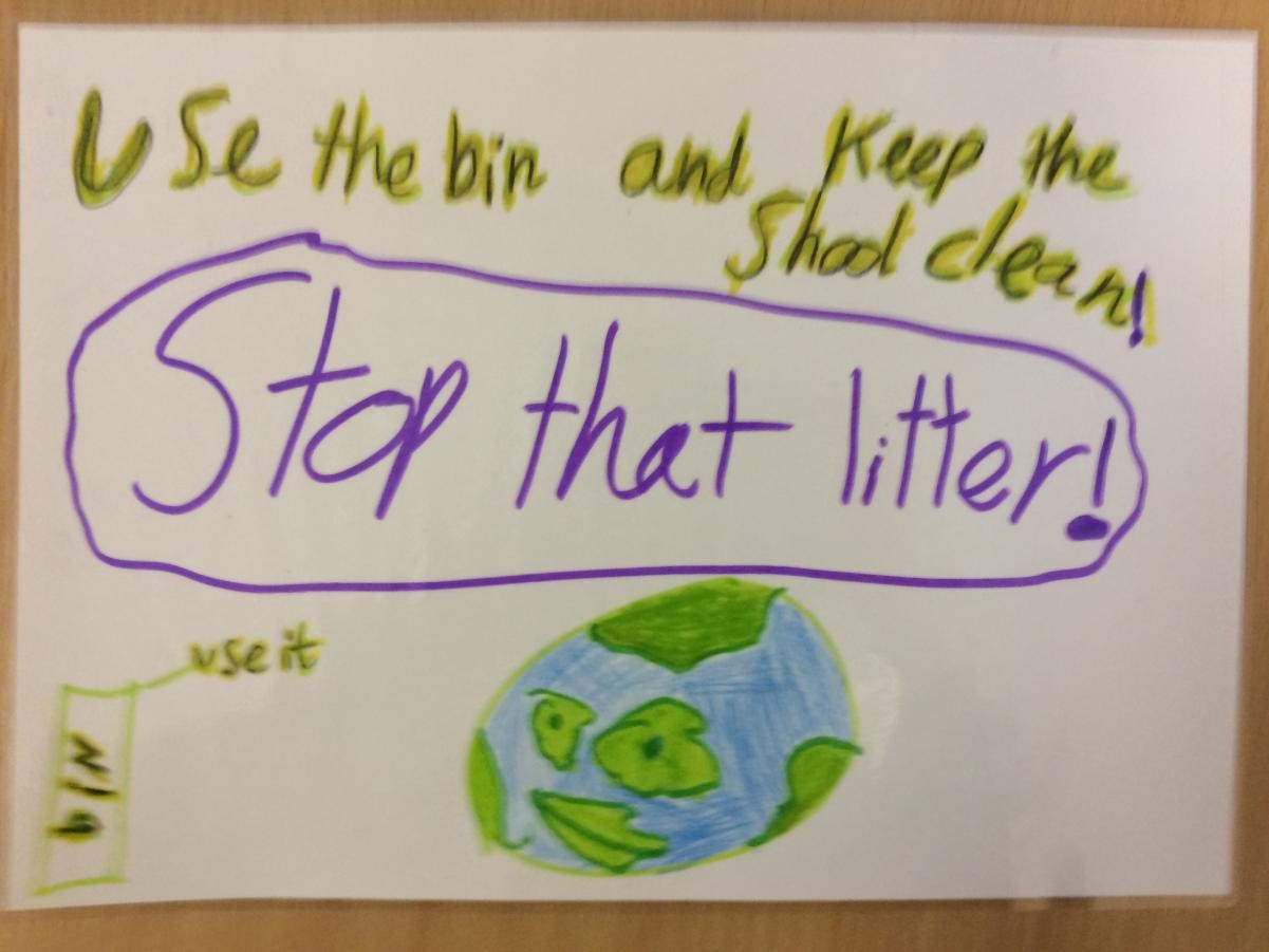 Litter posters created by our School Councillors.
