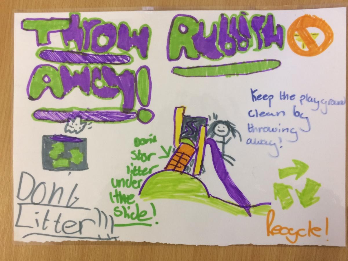 Litter posters created by our School Councillors.
