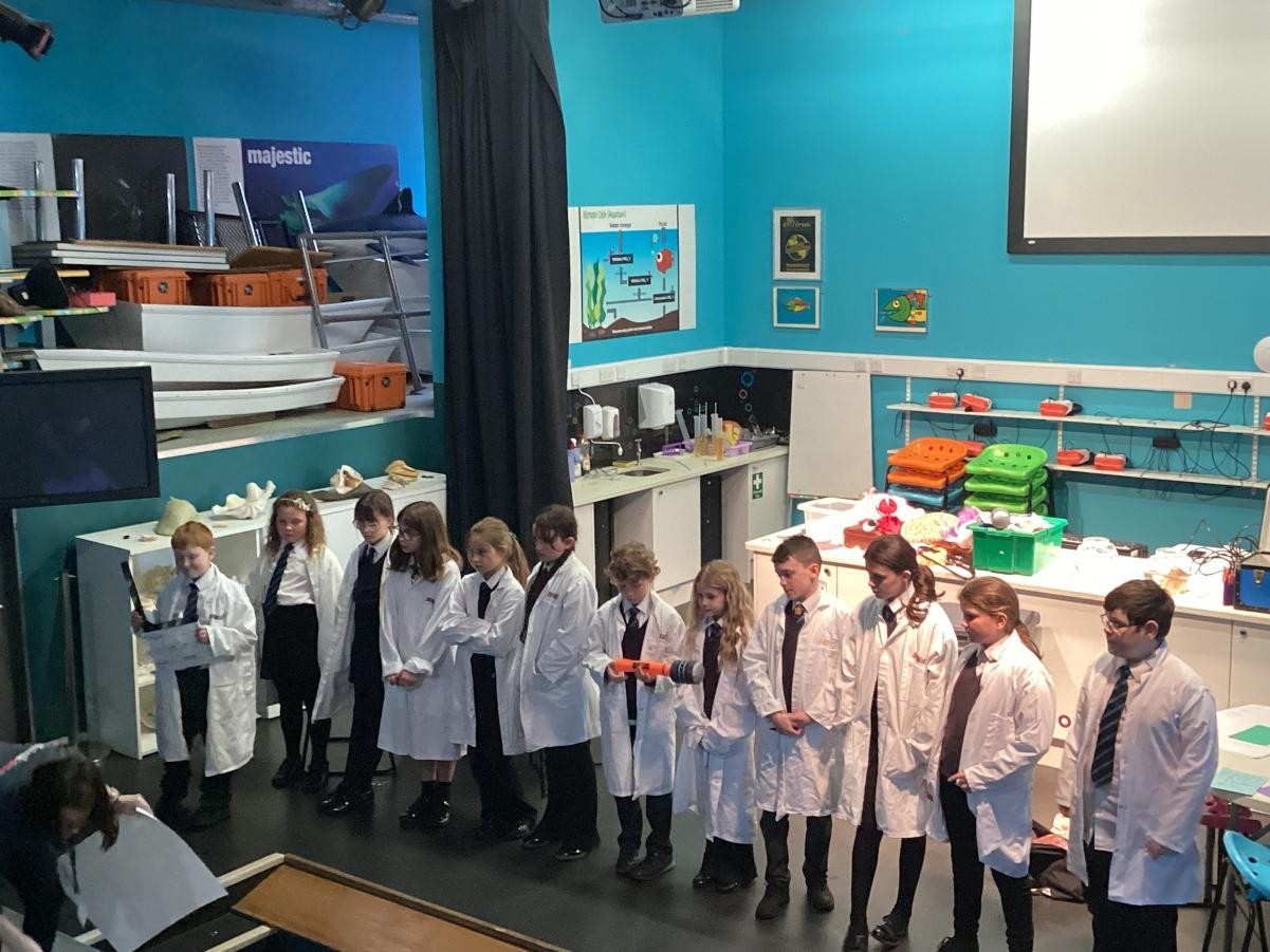 The school Eco-Council were invited to attend the Ocean Climate Nexus Conference, Plymouth Aquarium.
