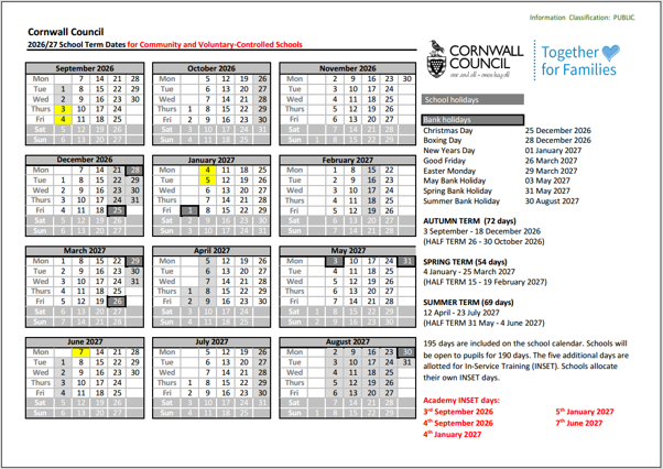 Term dates 26-27