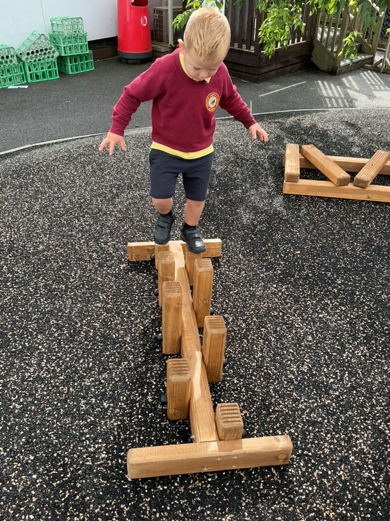 Balancing.