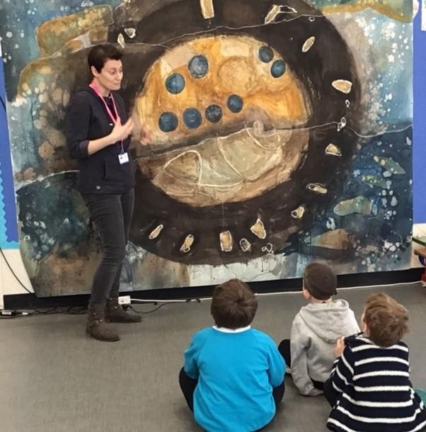 We met local artist Natalie Day who did some collaborative and immersive art with us.
