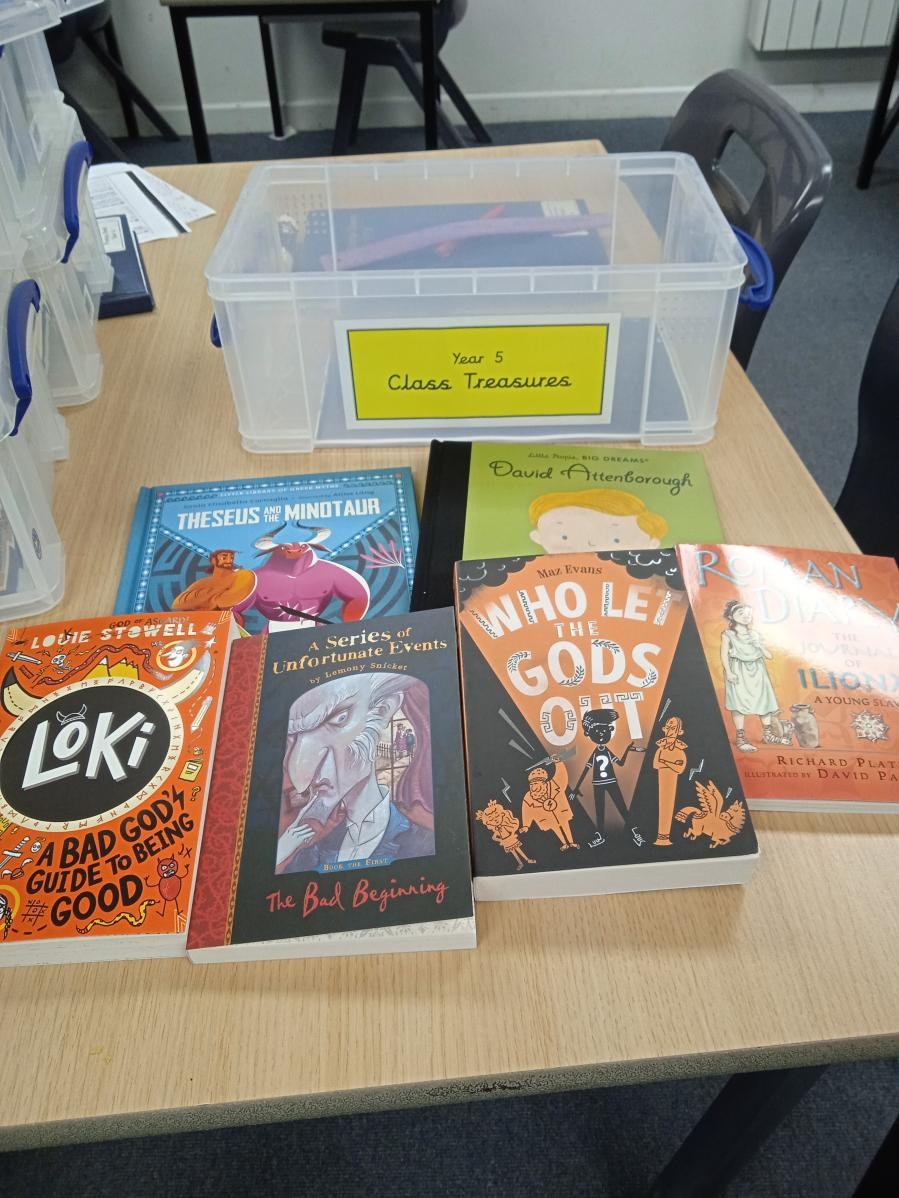 Y5 treasure box books
