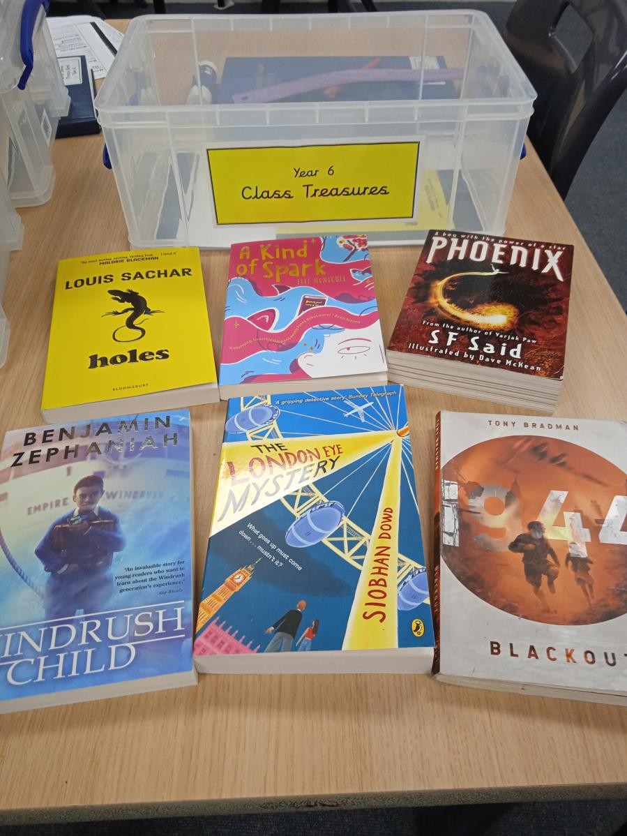 Y6 treasure box books